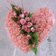 kalp pano karankil ve güller   Artvin internetten çiçek siparişi 