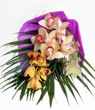  Artvin cicekciler , cicek siparisi  1 adet dal orkide buket halinde sunulmakta