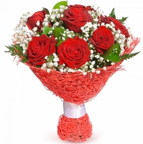 7 adet kırmızı gül buketi  Artvin çiçekçiler 